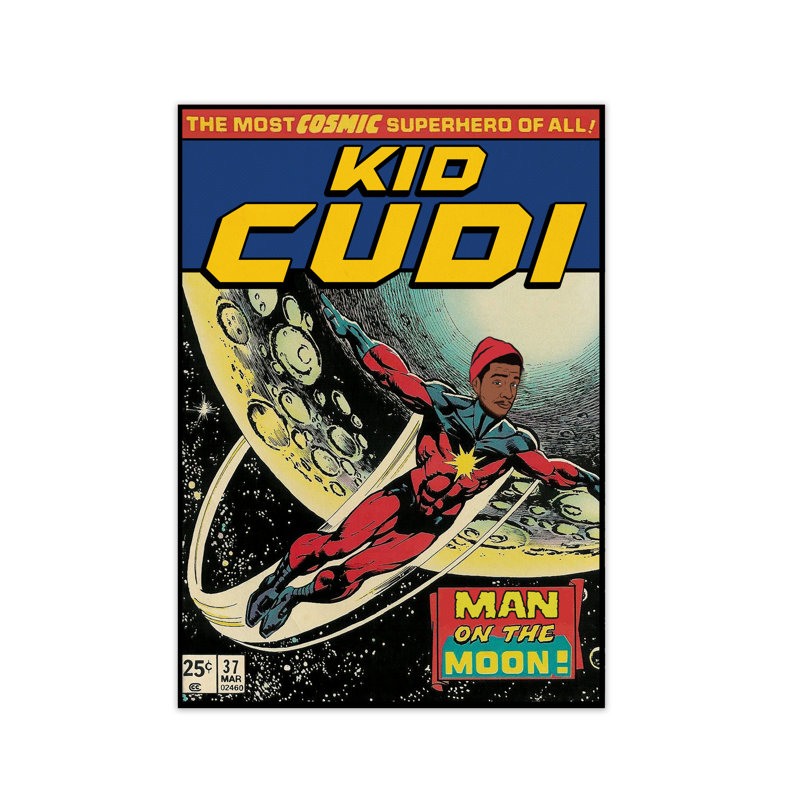Kid Cudi by David Redon - Print, Print Only, 59.4 cm H x 42 cm W x 1 cm D