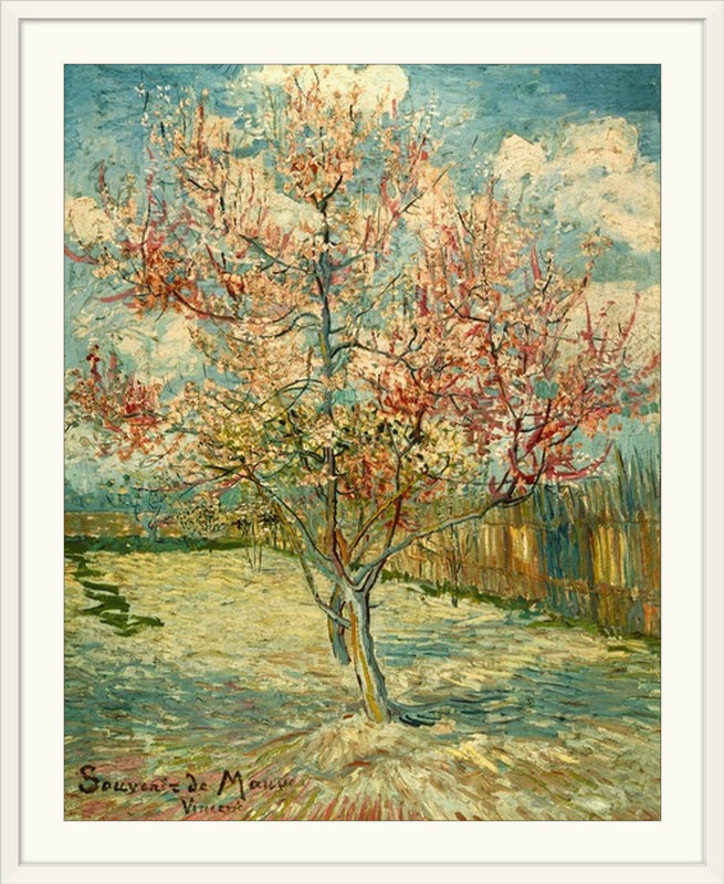 «Peach Blossoming» (Souvenir de Mauve), 1888, musée Kroller-Muller par Vincent Van Gogh - reproduction d'art, Toile