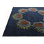 Tapis carré bleu marine Otto