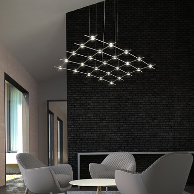 Lustre unique à 25 lumières DEL Constellation®