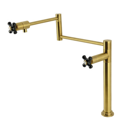 Robinet remplisseur à deux poignées à fixation sur comptoir à deux trous Kingston Brass Duchess