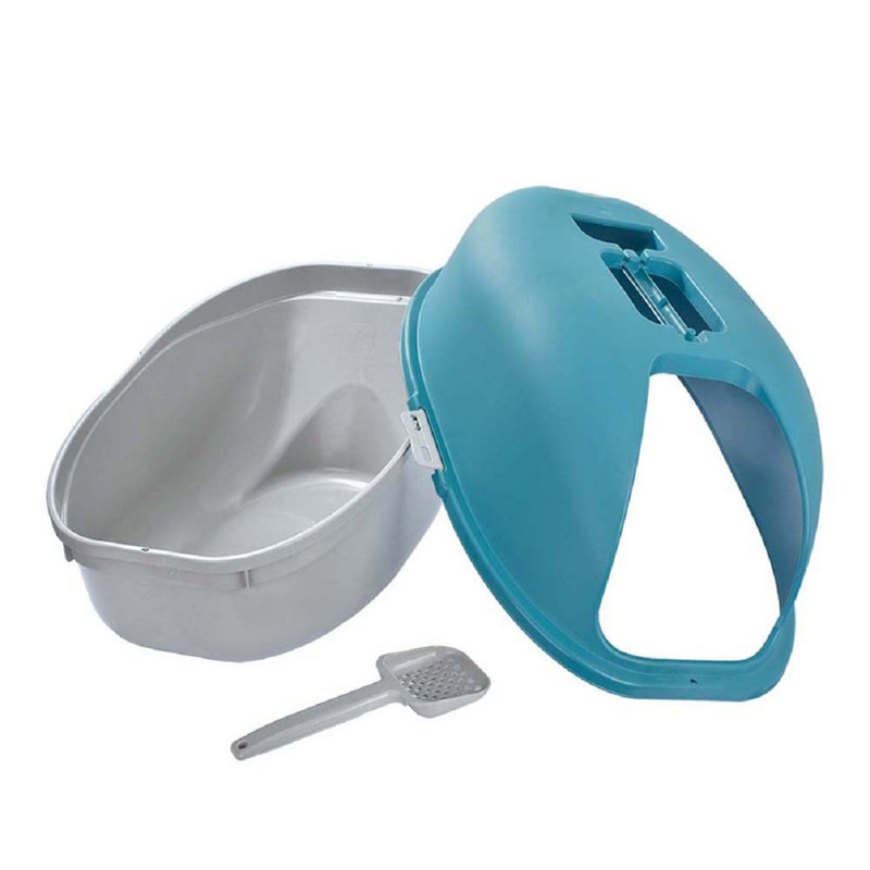 Bac à litière standard Jacobi, Gris / Turquoise