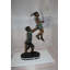 Statue d'enfant en balançoire en bronze, enfants, balançoire, L 20 po x l 9 po x H 39 po