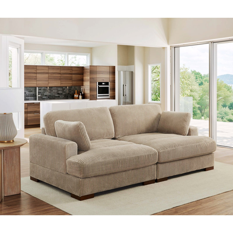 Causeuse avec deux coussins décoratifs