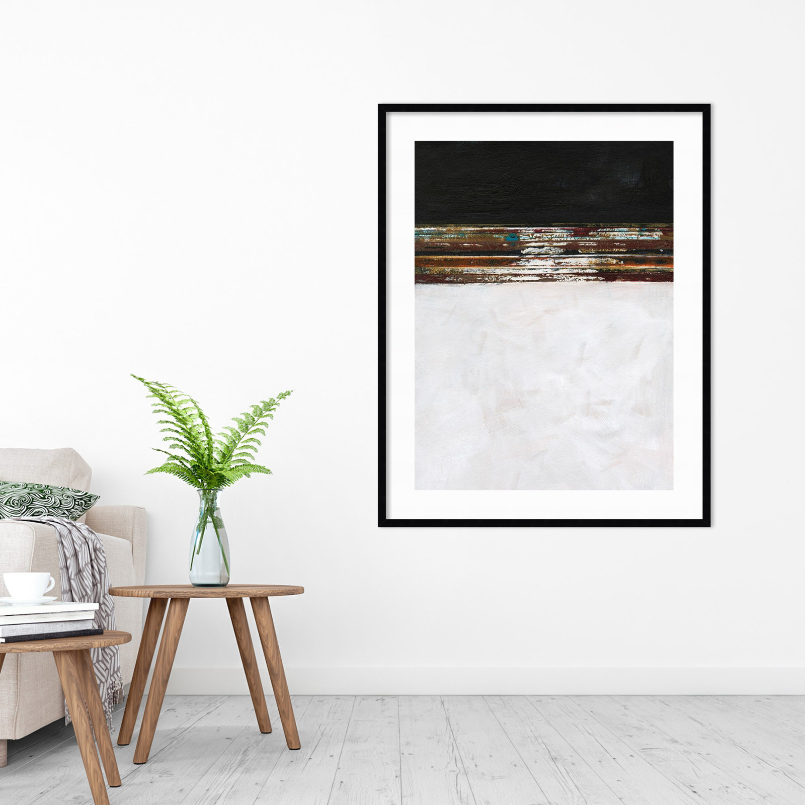 Sonoran "A Sense of Space III" Print, Black Framed Paper, 35.12" H x 28.12" W x 0.88" D
