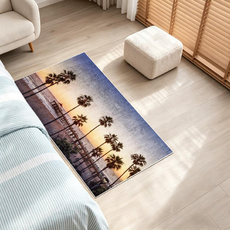 Tapis rose rose Manhattan Beach Pier