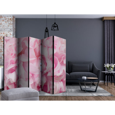 225cm W x 172cm H 5 - Panel Wood Folding Room Divider