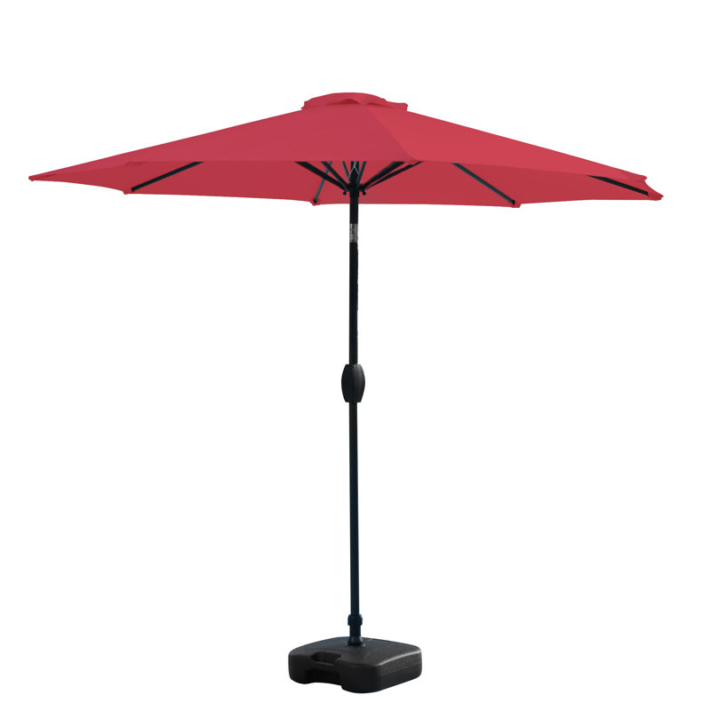 Parasol de marché 9 pi Pierpoint, Rouge