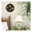 Art mural rond neutre floral