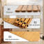 Ellsinore Rectangle Bath Mat Bamboo Roll Up Bath Duckboard Mat 40 X 60 cm Non-Slip Shower Mat 