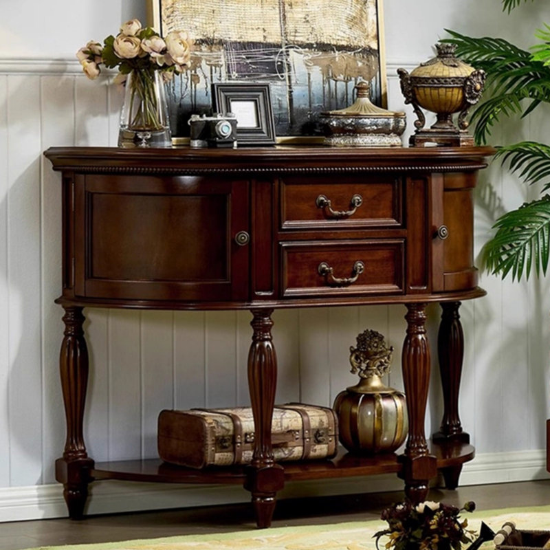 Console de style américain rétro, H 35,4 po x l 47,2 po x P 16,5 po