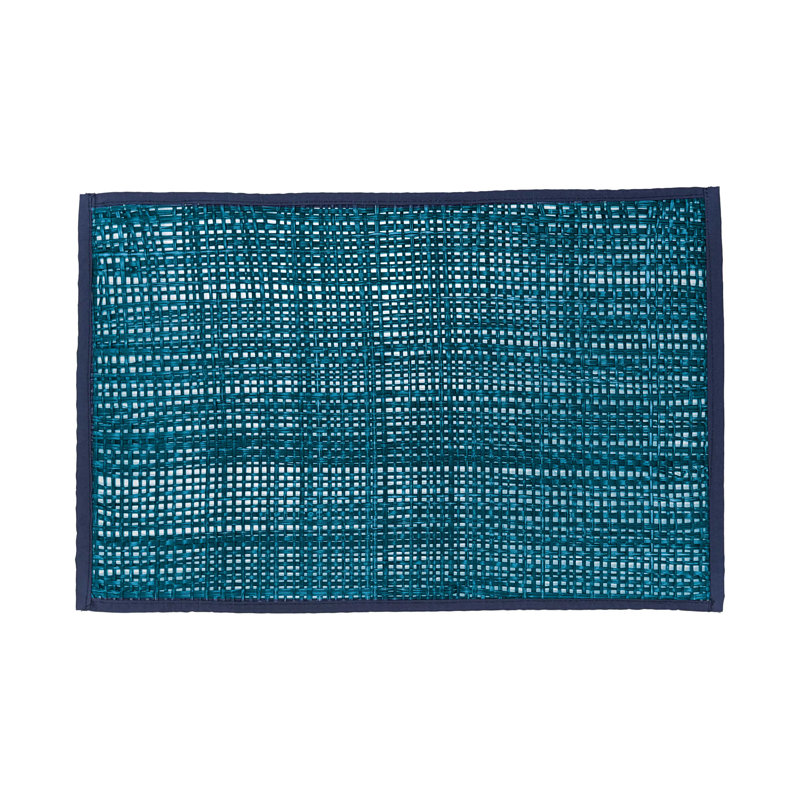 Napperon Corrianne Peele - ensemble de 4, Bleu