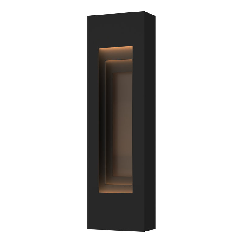 Procession Aluminum Outdoor Flush Mount, Coastal Black, 27.5" H x 8" W x 3.9" D, Coastal Dark Smoke
