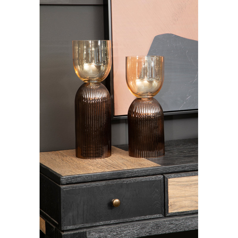 Demekia Glass Table Vase, 36cm H x 12cm W x 12cm D