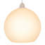 20cm H Glass Round Pendant Shade ( Screw On ) in Matt Opal White