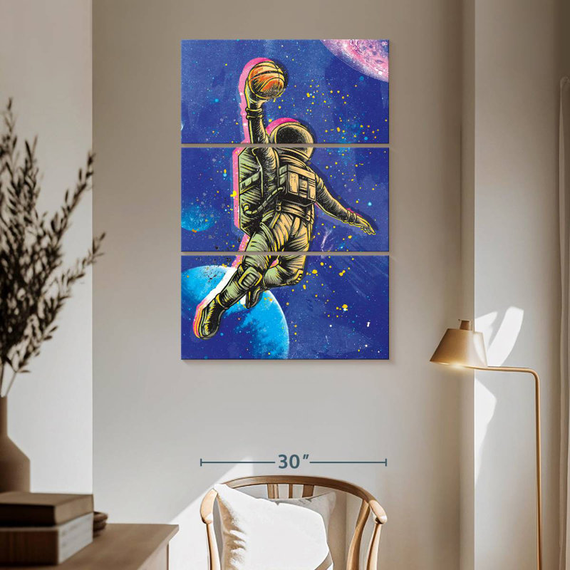 Space Dunk, 65" H x 42" W