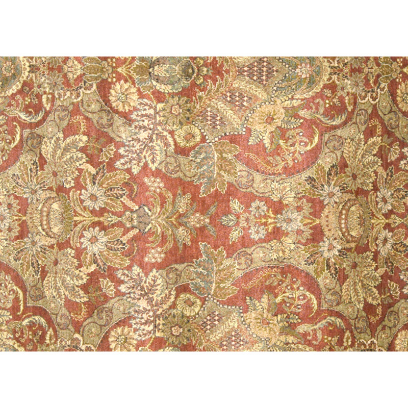 High-Quality Hand-Knotted Red And Black Area Rug