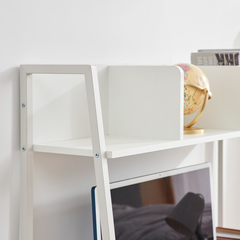 Suprima Yak About It Durable Bookshelf - White with White Metal
