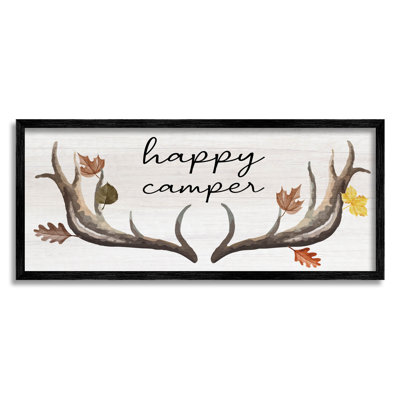 Joyeux campeur, bois d'automne, estampe numérique par Lil 'Rue