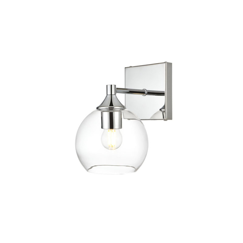 Lumière de meuble-lavabo à intensité variable, Chrome, H 9 po x l 6 po x P 6 po, Une lumière