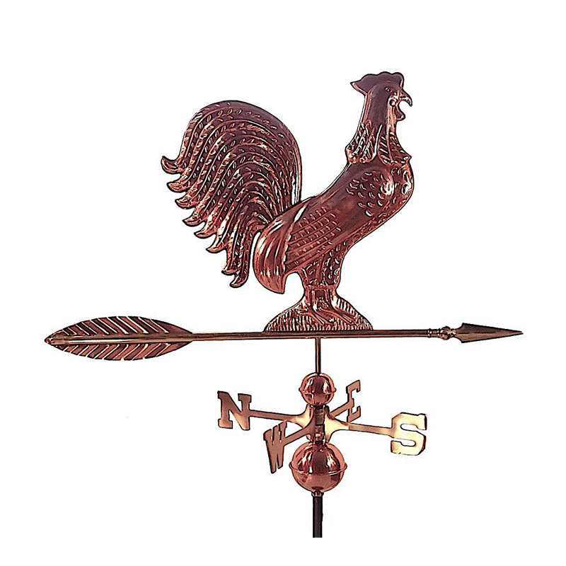 Girouette Speake Rooster, H 29 po x l 14 po x p 25 po, Noir