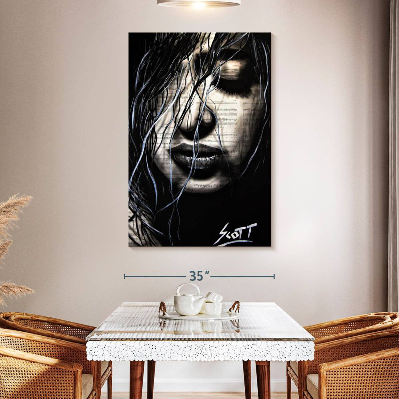 Leisha The Dark, 51" H x 34" W