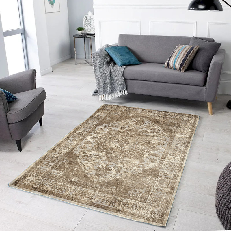 Tapis gris délavé 8 pi 3 po x 10 po Charisma, Rectangle de 2 pi x 3 pi