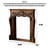 French-style solid wood retro fireplace