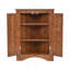 Armoire de rangement triangulaire pour salle de bain avec tablettes réglables, armoire de plancher autoportante pour la cuisine à domicile-1750102468