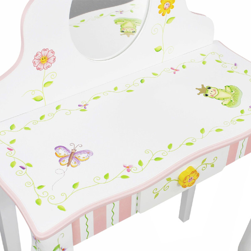Ensemble coiffeuse avec miroir Princess & Frog