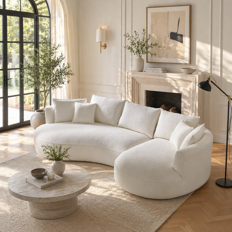Curved Sofa With Ingenious Shape