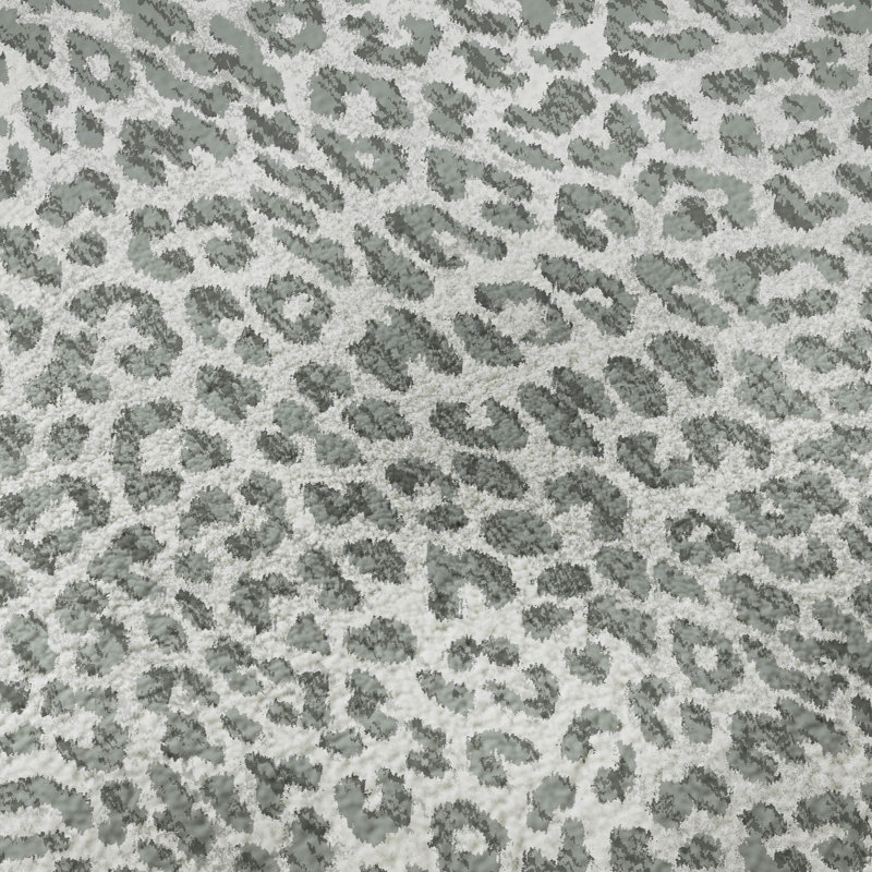Premium Machine Washable Kishonna AMF43 Gray Rug, Rectangle 1'8" x 2'6"