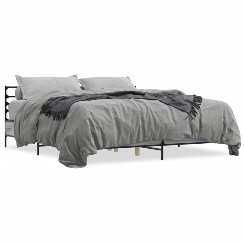 Achillefs Bed, Grey Sonoma, Super King (6')