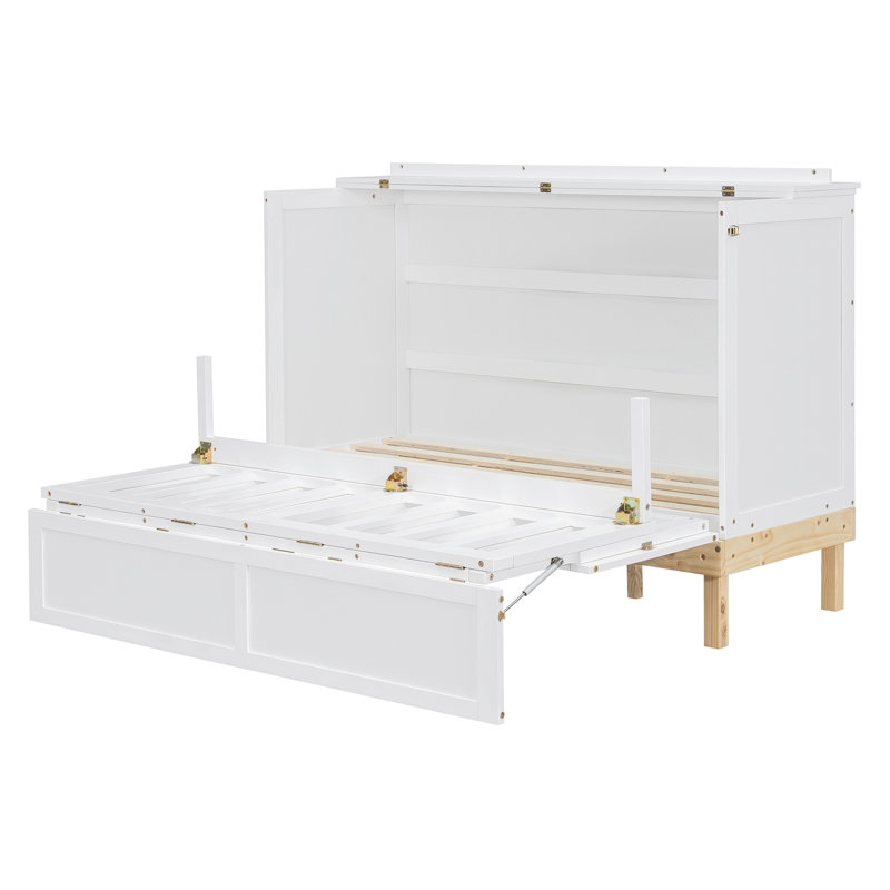 Grand lit avec couleur blanche, espace et polyvalent, option de finition grise, fabrication fiable, lit à poids limité de 450 lb, conception, deux finitions au choix, tiroir pour les objets personnels, assemblage facile