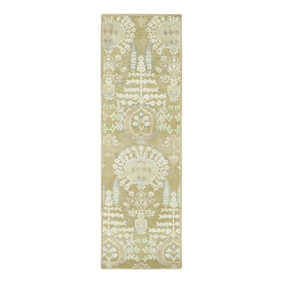 Handmade Silk Floral Area Rug