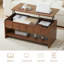 Table basse à plateau relevable avec rangement-407654493