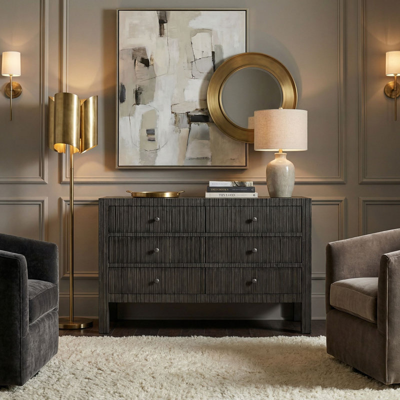 Conrad 6 - Drawer Solid Wood Dresser
