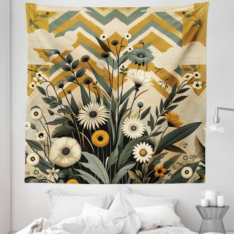 Tapisserie en microfibre, H 88 po x l 88 po