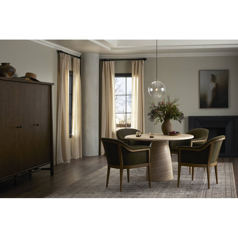 Janice Dining Table-Sand Striae