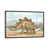 Toile encadrée de bois rustique foncé