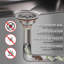 Ensemble de drain d'évier de cuisine, crépine d'évier en acier inoxydable et bouchon avec panier amovible et joint en caoutchouc, convient à une ouverture de 3 1/2 po et à un tuyau de 1-1 / 2 po - Finition nickel brossé - Certifié cUPC