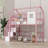 Metal Loft Bed With Roof Design And A Storage Box-1216363599