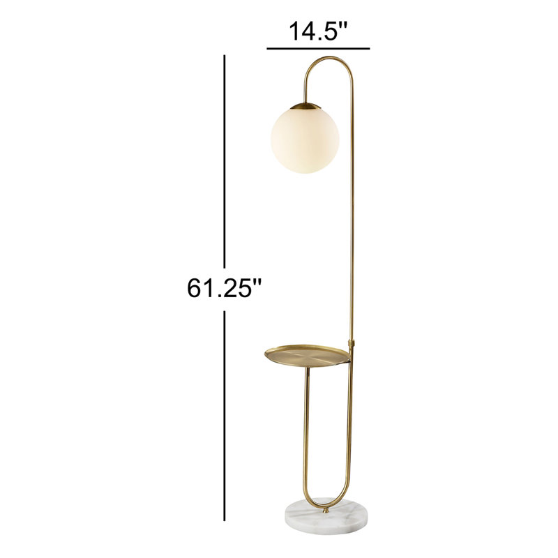Lampe de table sur pied en laiton 61,25 po Premont