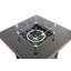 Table de foyer d'extérieur en acier avec couvercle H 25 po x l 30 po