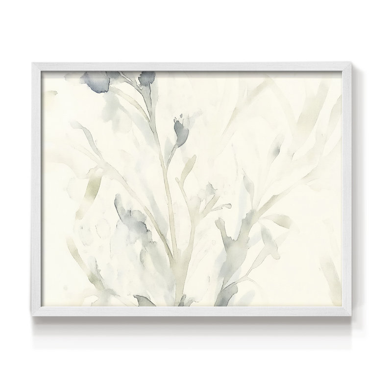 Série abstraite XXIX, reproduction encadrée, H 16 po x l 20 po, Blanc