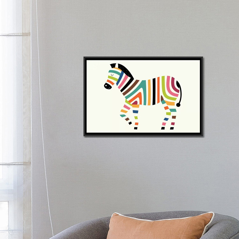 «Magic Code» par Andy Westface - impression sur toile tendue, H 18 po x l 26 po x P 1,5 po, Toile avec cadre noir