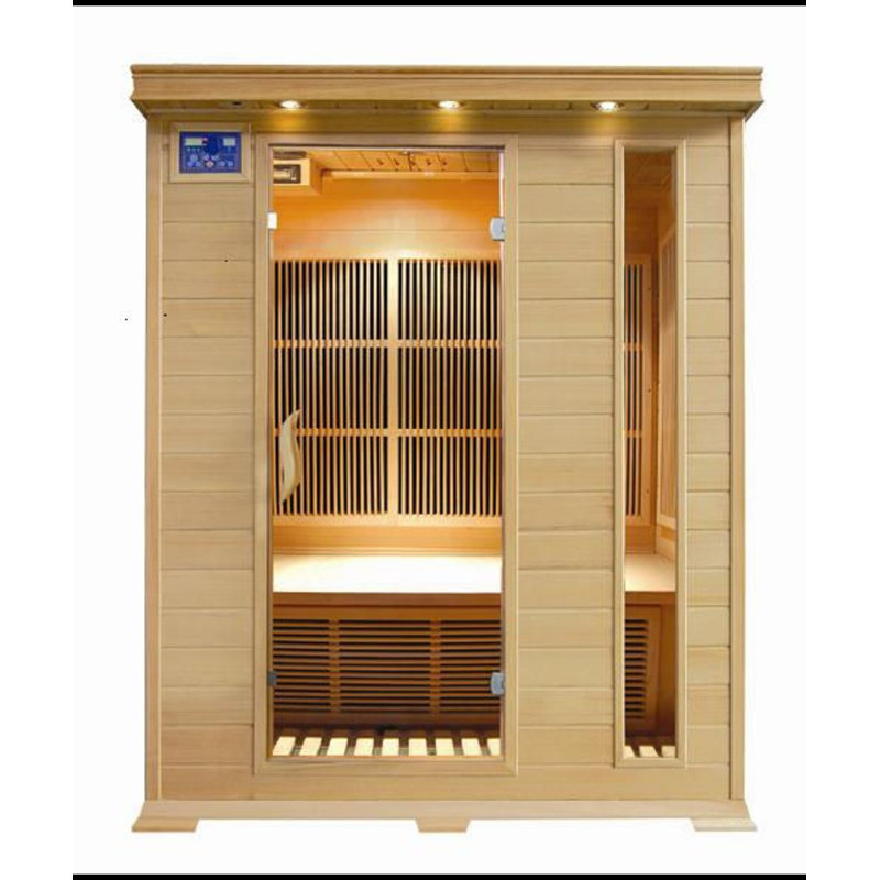 Westlake 3-Person Hardwood and Cultured Stone Infrared Sauna