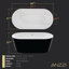 Baignoire de trempage autoportante en acrylique 66,9 po x 31,5 po Chand