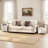 18" Farmhouse Nightstand Set with 2 Drawers & Open Shelf,White/Barnwood-184904072