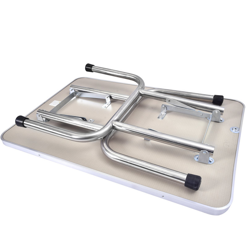 68'' H x 46'' W x 24'' D Aluminum Adjustable and Foldable Folding Grooming Table, Blue, 30" H x 46" W x 24" D